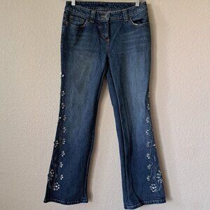 INC Concepts y2k Embellished Boot Cut Jeans Size 6P